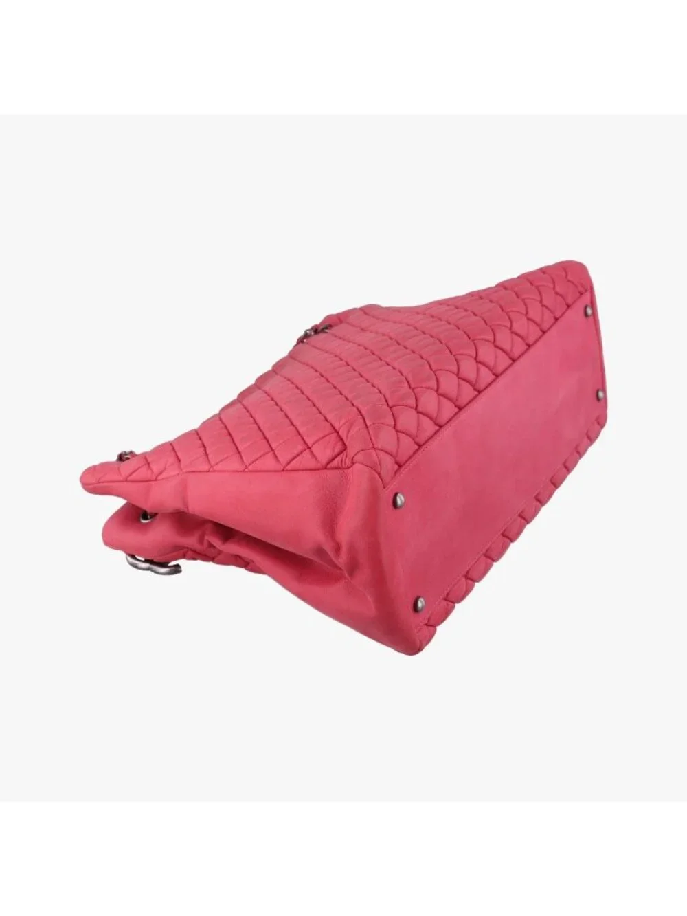 Chanel Quilted CC Logo Mademoiselle Red Leather Handbag
